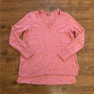 Lilla P Sweater Pink Cashmere Cotton Blend Top Shirt Women’s Large Monkee’s